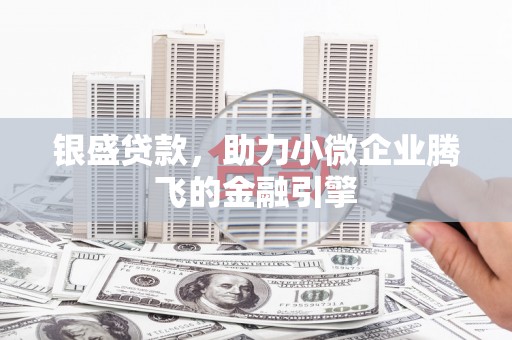 常平银盛贷款，助力小微企业腾飞的金融引擎