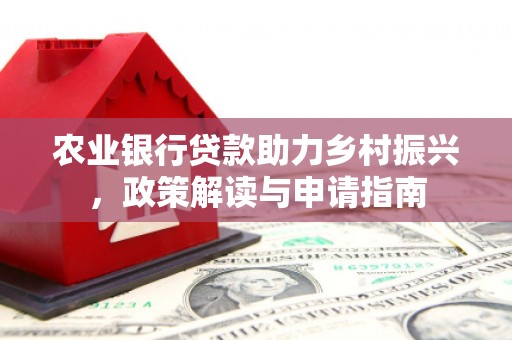 常平农业银行贷款助力乡村振兴，政策解读与申请指南