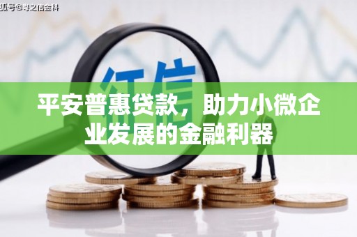 常平平安普惠贷款，助力小微企业发展的金融利器
