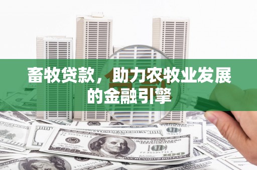 常平畜牧贷款，助力农牧业发展的金融引擎