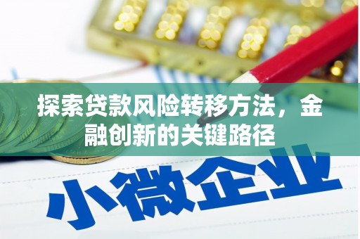 常平探索贷款风险转移方法，金融创新的关键路径