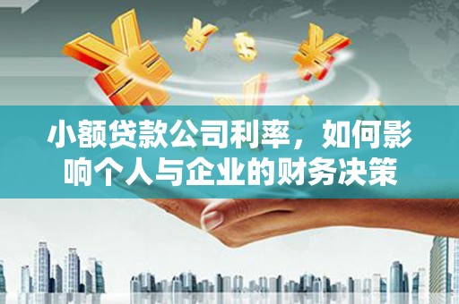 常平小额贷款公司利率，如何影响个人与企业的财务决策
