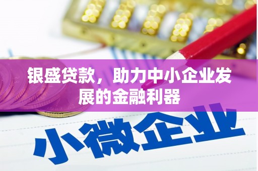 常平银盛贷款，助力中小企业发展的金融利器