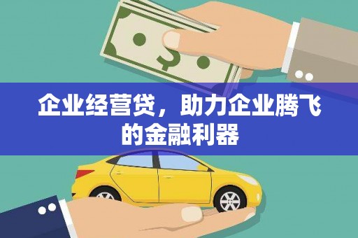 常平企业经营贷，助力企业腾飞的金融利器