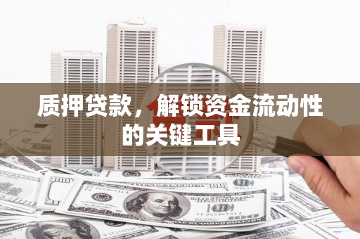 常平质押贷款，解锁资金流动性的关键工具