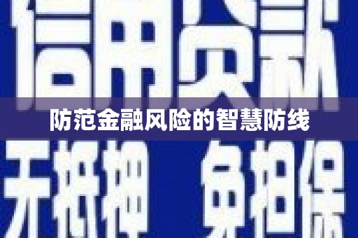 常平防范金融风险的智慧防线